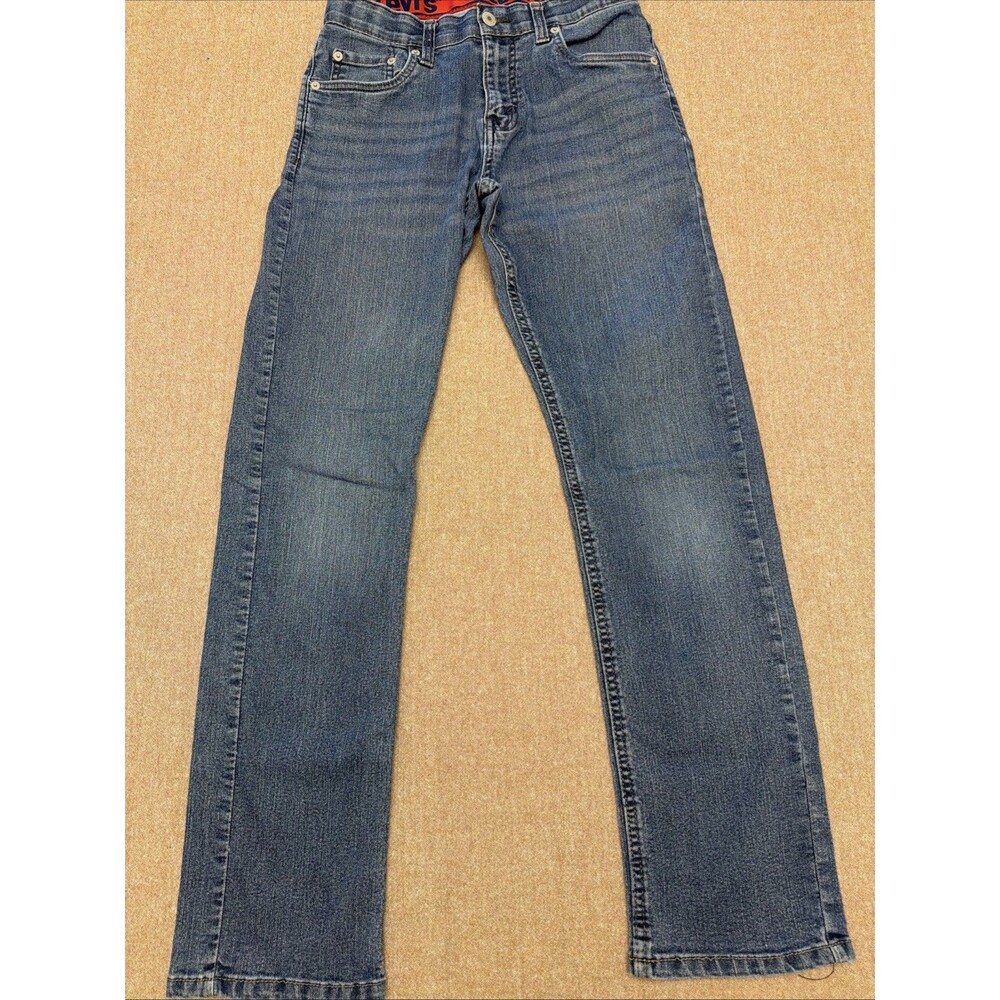 Levi Strauss & Co 511 Youth 16 Blue Medium Wash Denim Jeans Straight Regular Fit